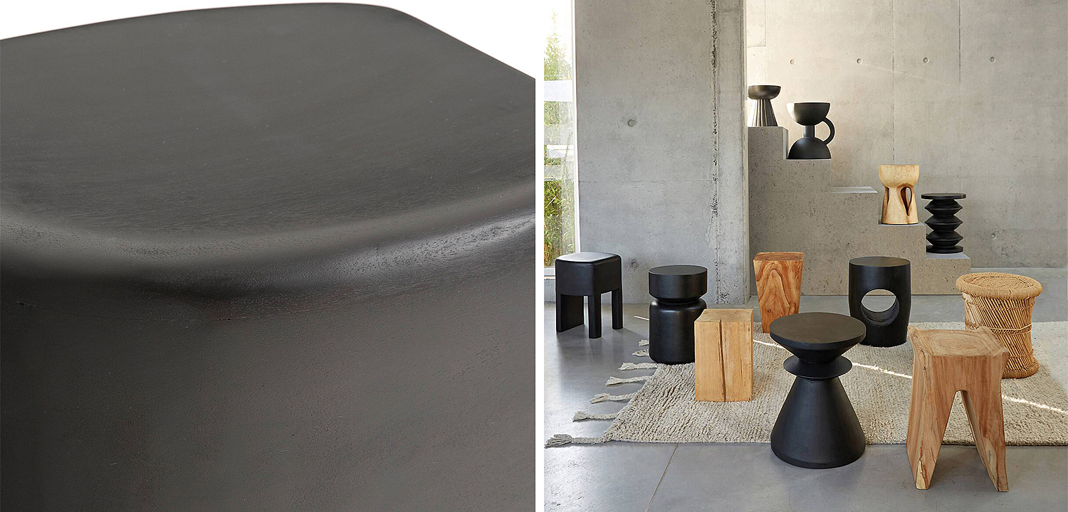 Приставной стол Mordred Mango Black Side Table Приставной стол Mordred Mango Black Side Table - Loft-Concept во Владивостоке