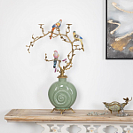 Фарфоровый подсвечник с бронзовым декором Eden Garden варинант исполнения - 4 | Loft Concept во Владивостоке