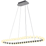 Люстра подвесная светодиодная с круглыми плафонами белого цвета PEARLS Suspension 100  варинант исполнения - 2 | Loft Concept во Владивостоке