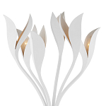 Торшер белый с плафонами в виде лепестков Delicate Flower варинант исполнения - 2 | Loft Concept во Владивостоке