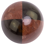 Шар декоративный из натуральных камней Лемезит и Змеевик Черный Natural Stone Spheres варинант исполнения - 1 | Loft Concept во Владивостоке