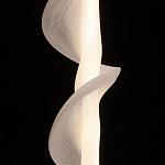 Люстра с белым скрученным плафоном Golden Swirl варинант исполнения - 5 | Loft Concept во Владивостоке