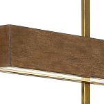 Люстра линейная прямоугольная Wooden Straight Shapes варинант исполнения - 1 | Loft Concept во Владивостоке