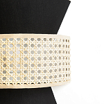 Бра с плетеным декором из ротанга Bonnie Wicker Black Wall Lamp варинант исполнения - 3 | Loft Concept во Владивостоке