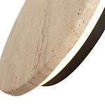 Бра с круглым плафоном из травертина Shaw Marble Lighting варинант исполнения - 2 | Loft Concept во Владивостоке