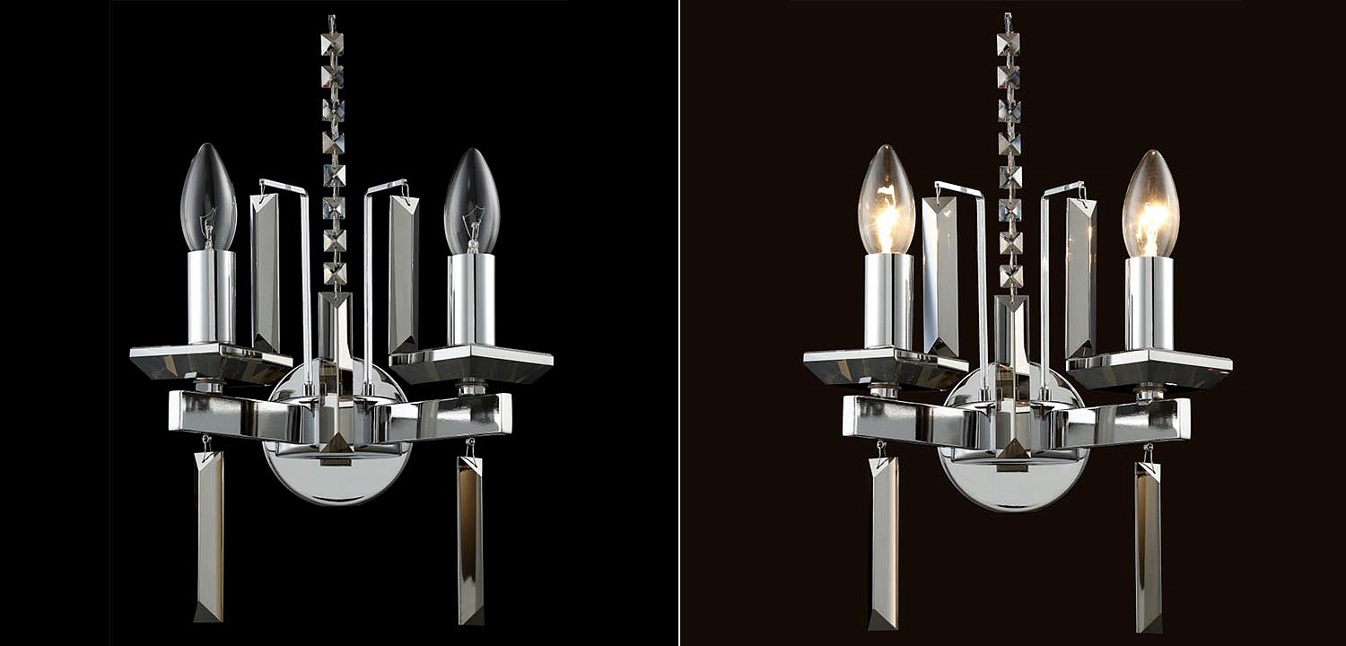 Бра Vivien Crystal Chrome Wall Lamp Бра Vivien Crystal Chrome Wall Lamp - Loft-Concept во Владивостоке
