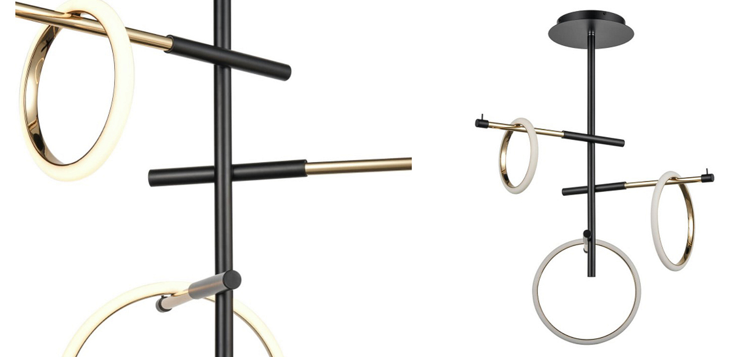 Люстра Jessenia Rings Chandelier 3 Люстра Jessenia Rings Chandelier 3 - Loft-Concept во Владивостоке