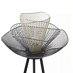 Торшер с трехъярусным плафоном из металлической сетки Metal Mesh Floor Lamp варинант исполнения - 4 | Loft Concept во Владивостоке