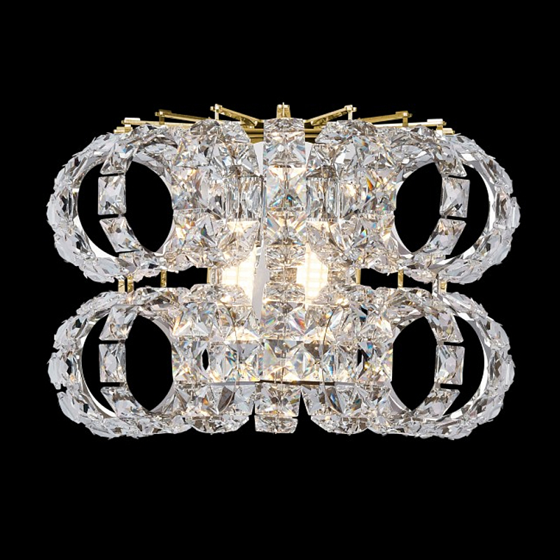 Бра с россыпью хрусталя Perfection of Diamonds Золотой Прозрачный Хром Бра с россыпью хрусталя Perfection of Diamonds Золотой Прозрачный Хром во Владивостоке | Loft Concept