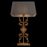 Настольная лампа на ажурном чугунном основании с серым абажуром Openwork Lamp варинант исполнения - 4 | Loft Concept во Владивостоке