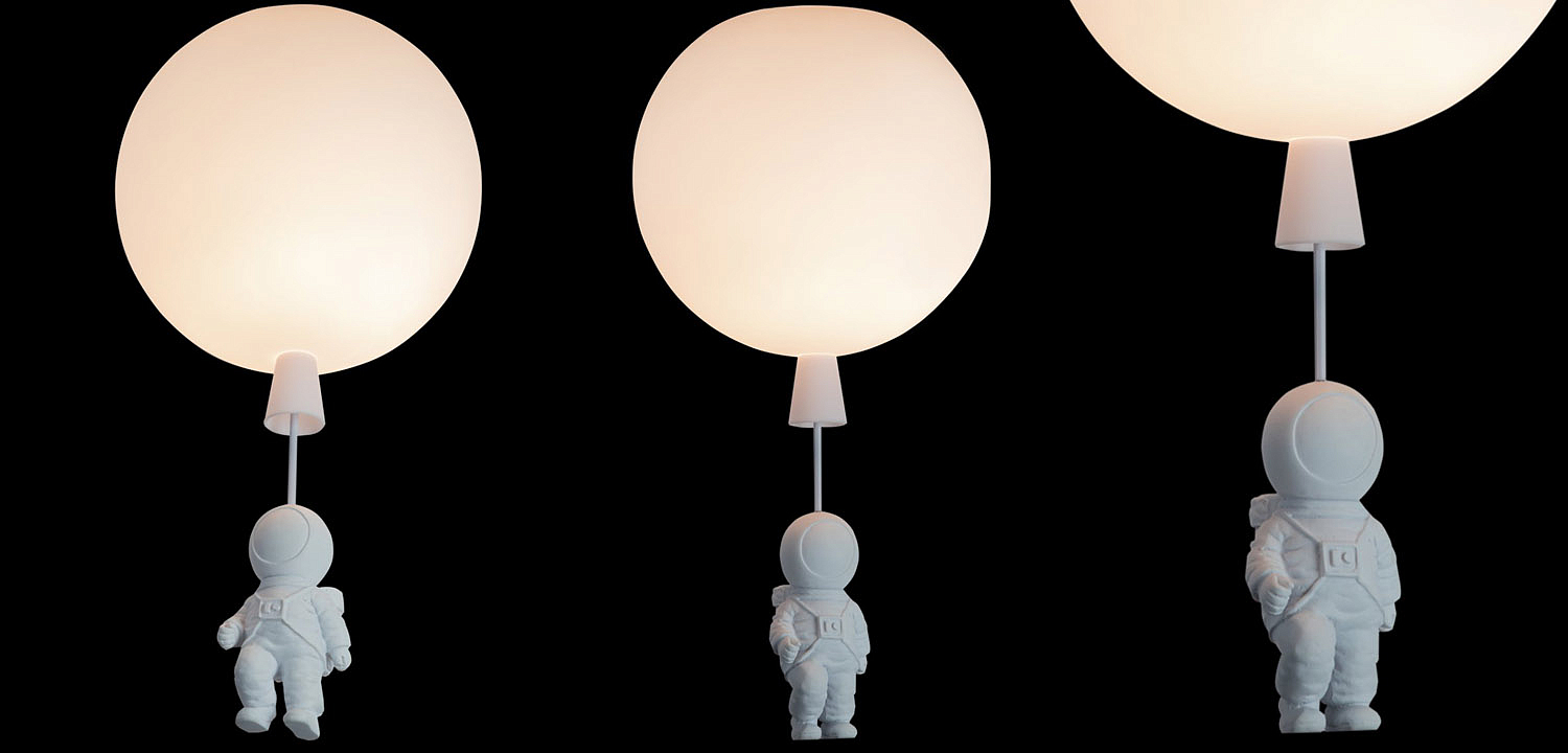 Потолочный светильник Cosmonaut white ball Потолочный светильник Cosmonaut white ball - Loft-Concept во Владивостоке