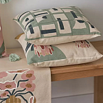 Подушка декоративная зеленого цвета с геометрическим рисунком Divine Abstractions варинант исполнения - 6 | Loft Concept во Владивостоке