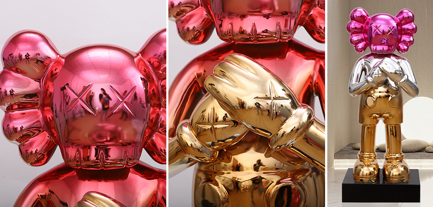 Статуэтка KAWS Gradient Gold Red on stand Статуэтка KAWS Gradient Gold Red on stand - Loft-Concept во Владивостоке