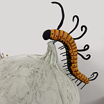 Статуэтка фантастический фрукт Exotic Tropical Fruit orange and white 67 варинант исполнения - 3 | Loft Concept во Владивостоке