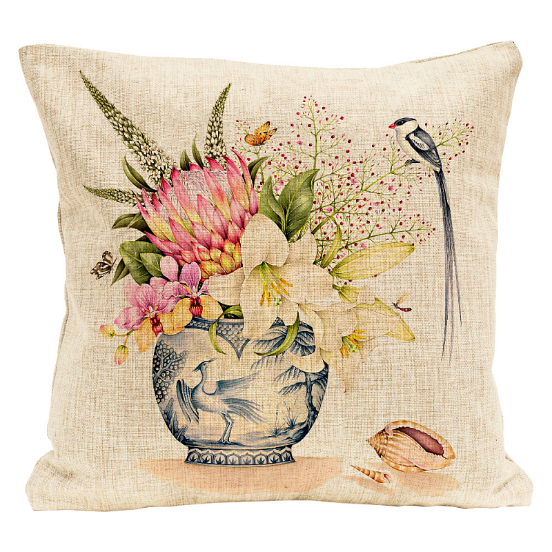 Декоративная подушка Protea Pillow Мульти Бежевый Декоративная подушка Protea Pillow Мульти Бежевый во Владивостоке | Loft Concept