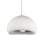 Подвесной светильник с куполообразным белым фактурным абажуром Sergey Makhno варинант исполнения - 1 | Loft Concept во Владивостоке