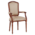 Стул с подлокотниками из натурального бука бежевый Solid Luxury варинант исполнения - 2 | Loft Concept во Владивостоке