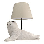 Настольная лампа в детскую Белый морской котик варинант исполнения - 1 | Loft Concept во Владивостоке