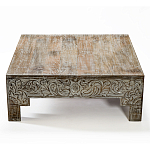 Кофейный стол Carved Сoffee table ручная резьба по дереву варинант исполнения - 1 | Loft Concept во Владивостоке