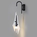 Бра черного цвета с плафоном из рельефного стекла Glass Pod варинант исполнения - 4 | Loft Concept во Владивостоке