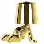 Настольная лампа фигурная цвета золото с гладким абажуром Высота 17 см Sophia варинант исполнения - 2 | Loft Concept во Владивостоке