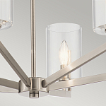 Люстра с 6-ю прозрачными цилиндрическими плафонами Kichler варинант исполнения - 13 | Loft Concept во Владивостоке