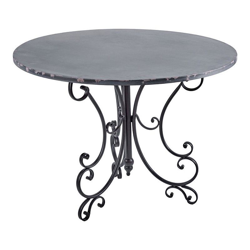 Столик кованный в прованском стиле Vaucluse Черный во Владивостоке | Loft Concept 