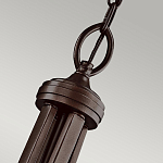 Люстра подвесная с двойным круглым плафоном из органзы и матового стекла Kichler варинант исполнения - 7 | Loft Concept во Владивостоке