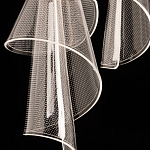 Люстра каскадная с 10-ю прозрачными плафонами Wave Line варинант исполнения - 9 | Loft Concept во Владивостоке