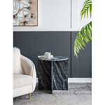 Столик кофейный с столешницей из черного мрамора Compact Black Marble Table варинант исполнения - 8 | Loft Concept во Владивостоке