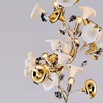 Торшер в виде белых и золотых цветов каллы Refined Taste of Light варинант исполнения - 3 | Loft Concept во Владивостоке