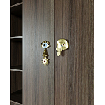 Большой шкаф с витриной Elsa Dreams Walnut варинант исполнения - 5 | Loft Concept во Владивостоке