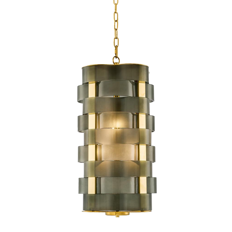 Люстра Chandelier Martinique Золотой Зеленый смок во Владивостоке | Loft Concept 