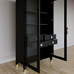 Дизайнерский шкаф витрина Elsa Dreams Black с 4-мя ящиками варинант исполнения - 7 | Loft Concept во Владивостоке