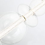 Подвесной светильник линейный с прозрачными стеклянными шарами разного диаметра Eurofase варинант исполнения - 13 | Loft Concept во Владивостоке