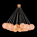 Люстра подвесная круглая с сферическими плафонами из натурального камня Glowing Spheres варинант исполнения - 1 | Loft Concept во Владивостоке