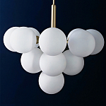 Люстра круглая со стеклянными сферами Maleficent варинант исполнения - 1 | Loft Concept во Владивостоке