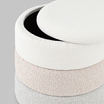 Пуф Three Colors в ткани букле из трех цветов  варинант исполнения - 4 | Loft Concept во Владивостоке