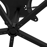 Стул с мягкой черной обивкой из велюра и подъемно-поворотным механизмом на колесиках Harper Black варинант исполнения - 6 | Loft Concept во Владивостоке