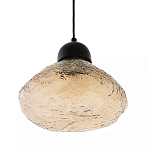 Подвесной светильник с янтарным фактурным плафоном Lamp with Frozen Glass Effect варинант исполнения - 1 | Loft Concept во Владивостоке