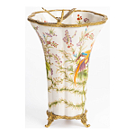 Ваза из фарфора с бронзовой стрекозой  Paradise Dragonfly варинант исполнения - 2 | Loft Concept во Владивостоке