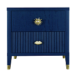 Тумба прикроватная с двумя ящиками Elsa Dreams Blue варинант исполнения - 6 | Loft Concept во Владивостоке