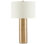 Настольная лампа золотая с цилиндрическим абажуром Golden Mosaic варинант исполнения - 2 | Loft Concept во Владивостоке