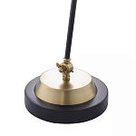 Настольная лампа с наклонным корпусом и подвижным плафоном в сочетании золотистого и чёрного цвета Work Surface Light варинант исполнения - 5 | Loft Concept во Владивостоке