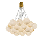 Люстра подвесная круглая с сферическими плафонами из натурального камня Glowing Spheres варинант исполнения - 10 | Loft Concept во Владивостоке