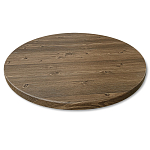 Стол журнальный c коричневой круглой столешницей на трех металлических ножках Charm Coffee Table варинант исполнения - 2 | Loft Concept во Владивостоке