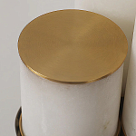 Торшер геометрический с тремя мраморными плафонами Marble Tripod варинант исполнения - 9 | Loft Concept во Владивостоке