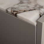 Тумба под телевизор серая с мраморной столешницей Uniqueness Marble варинант исполнения - 5 | Loft Concept во Владивостоке