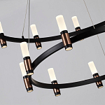 Люстра подвесная с двумя круглыми ярусами и цилиндрическими плафонами Arnaut Light варинант исполнения - 5 | Loft Concept во Владивостоке