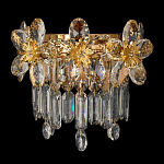 Бра с декоративными элементами в виде крупных хрустальных цветов Palace Gardens варинант исполнения - 1 | Loft Concept во Владивостоке